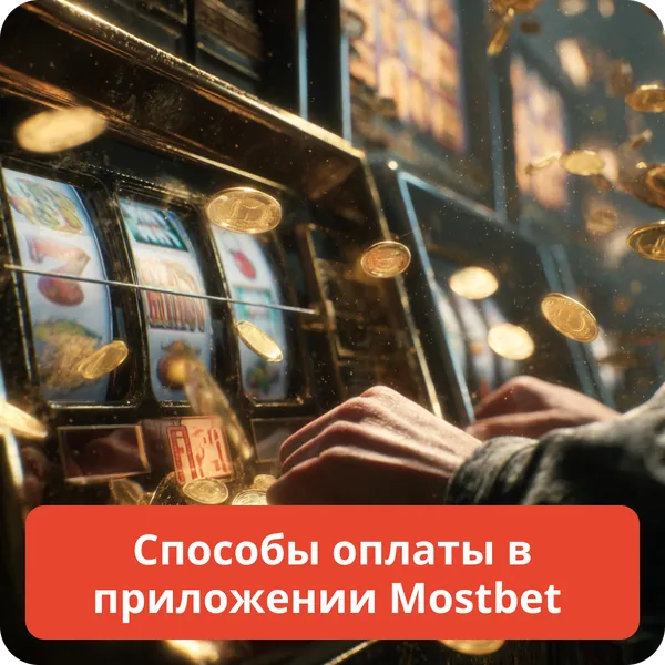 Способы оплаты в приложении Mostbet